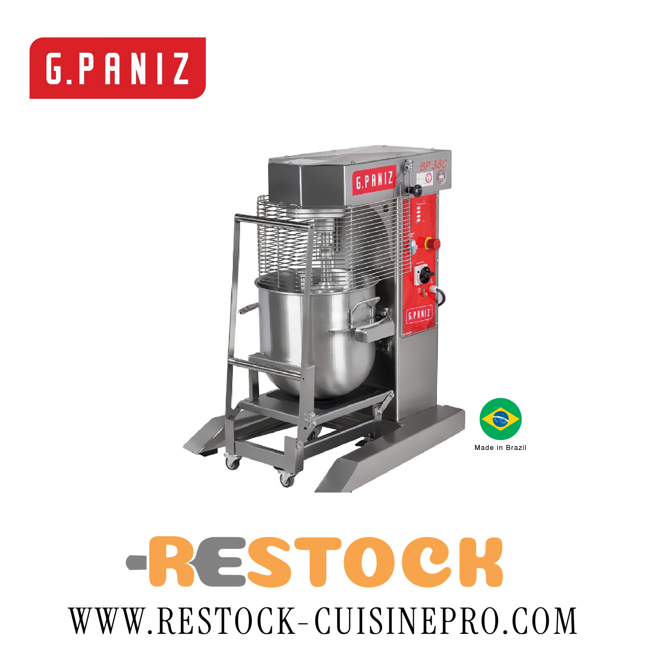BATTEUR MELLANGEUR 40 L 4 VITESSES 220 V BP38C