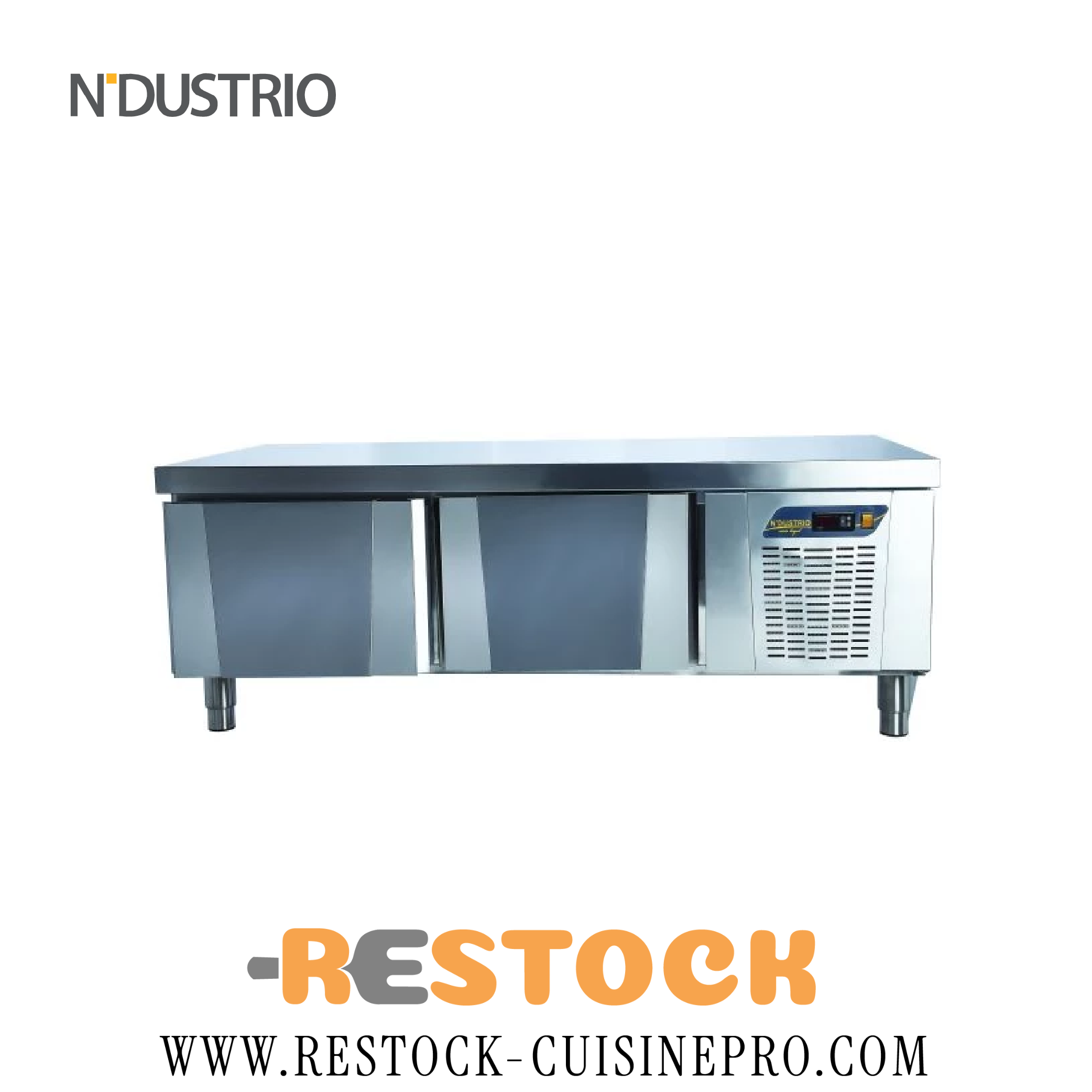 COMPTOIR BAS REFRIGEREE 2 PORTES 1500x600x550 TPG-62-L