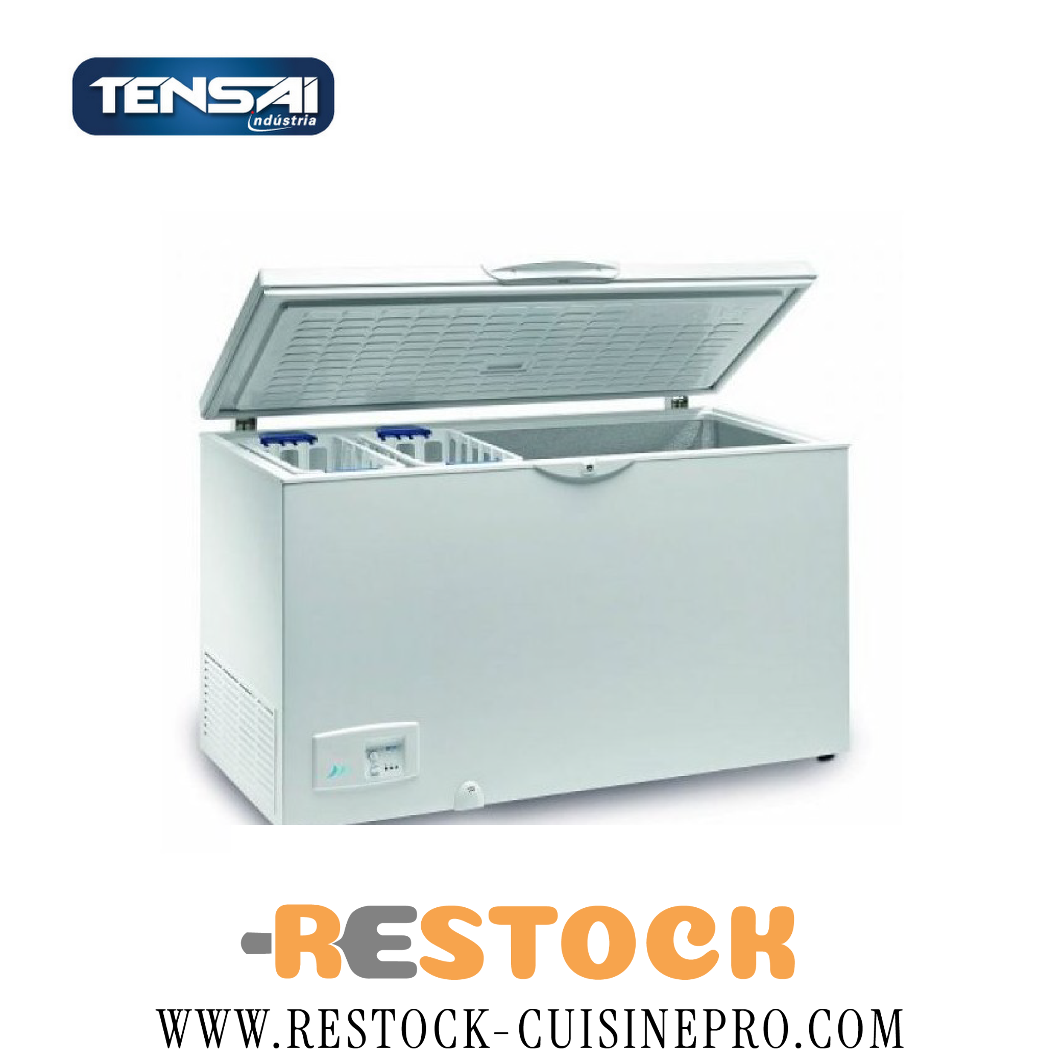 CONGELATEUR 570 L PORTE EN INOX DIM 1600x660x850 HC570TPIX