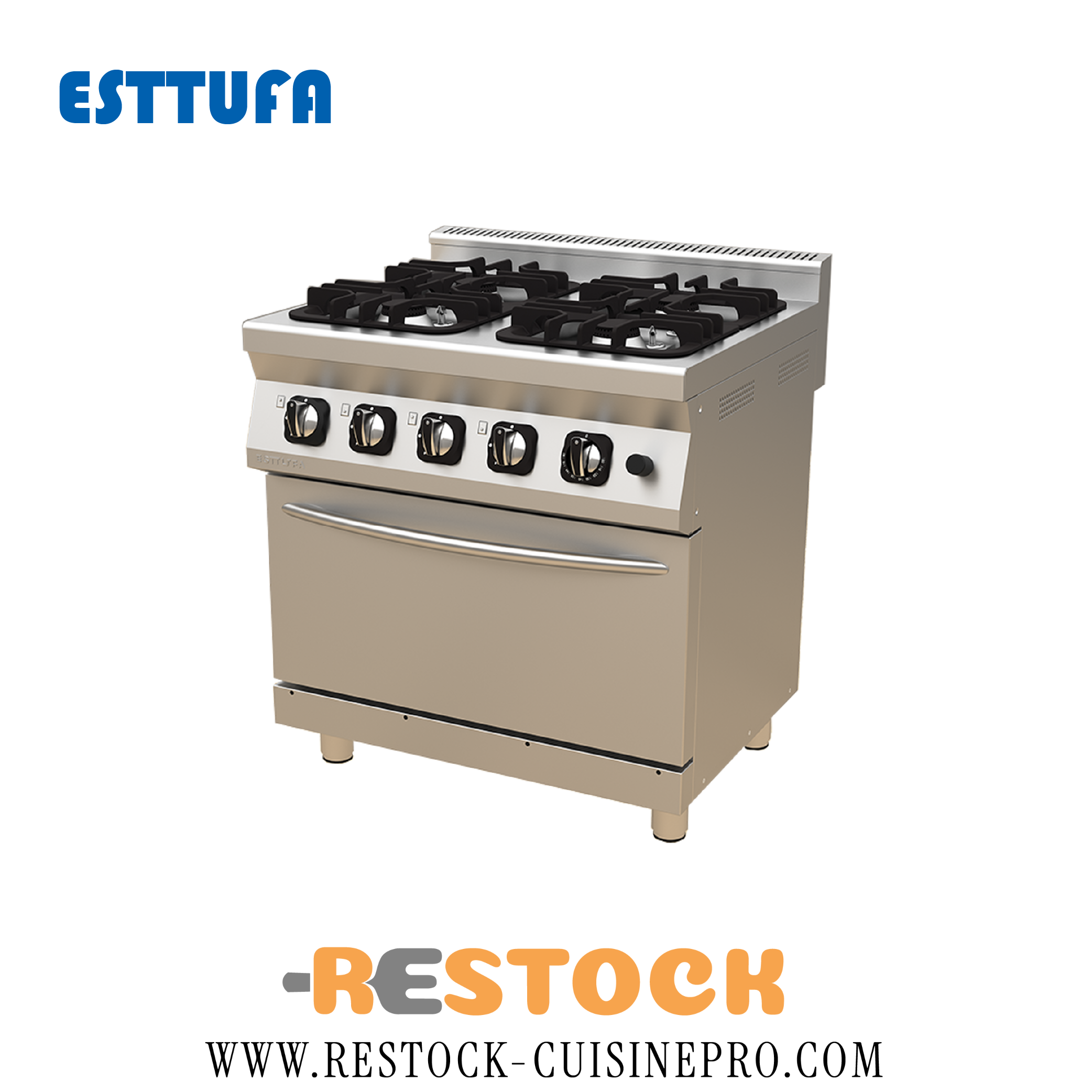 CUISINIERE 4 FEUX GAZ SUR FOUR 8070-KUZ