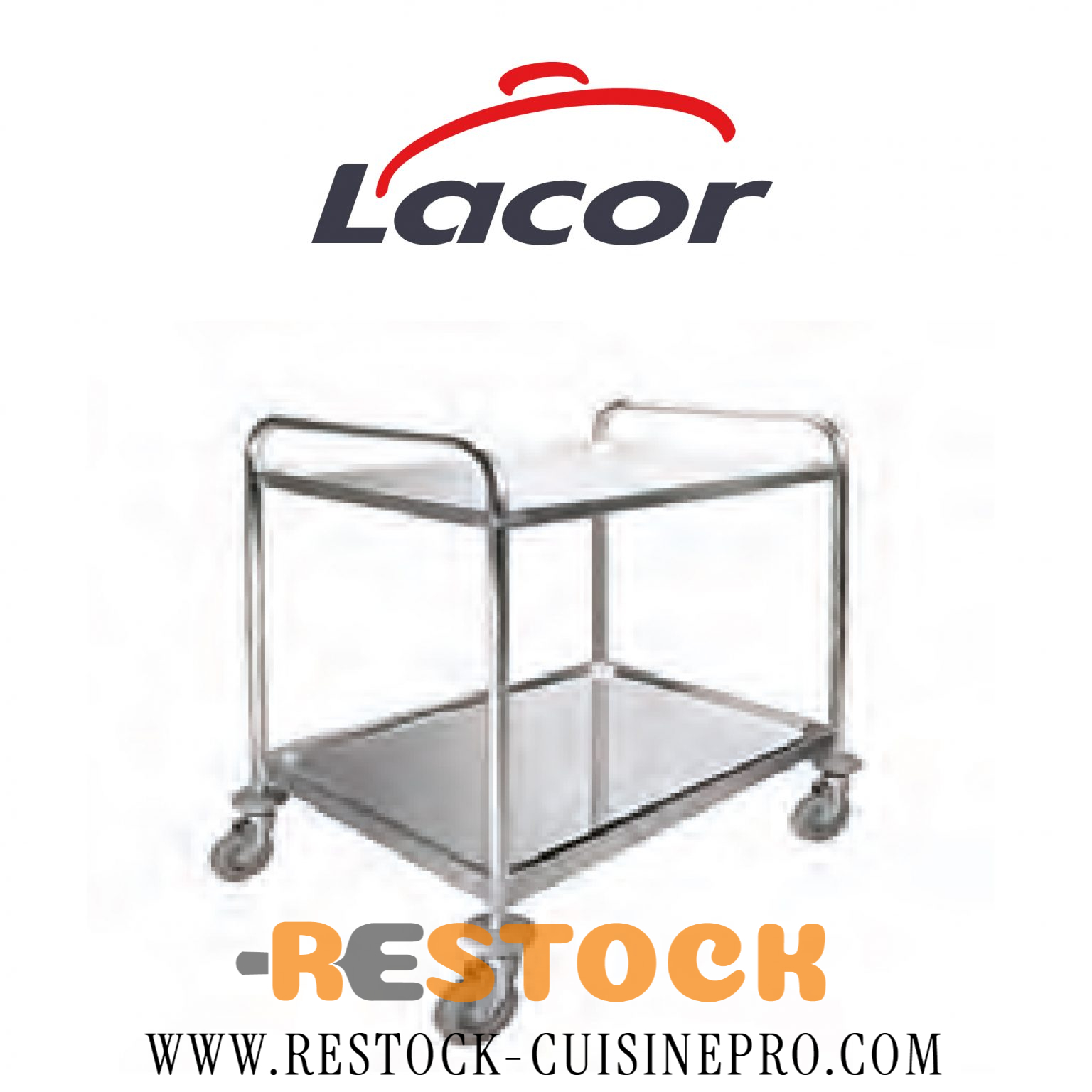 Chariot de service amovible 2 plateaux8