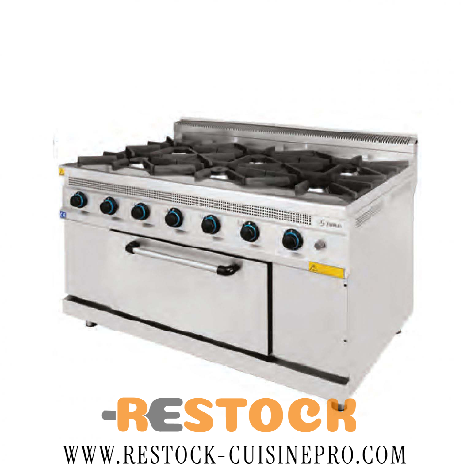 Cuisinière 6 Feux sur Four à Gaz G900 – ESTUFA