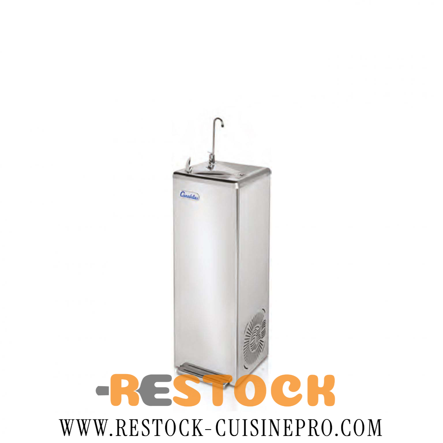 FONTAINE A EAU EN INOX 50 L FORME CARREE