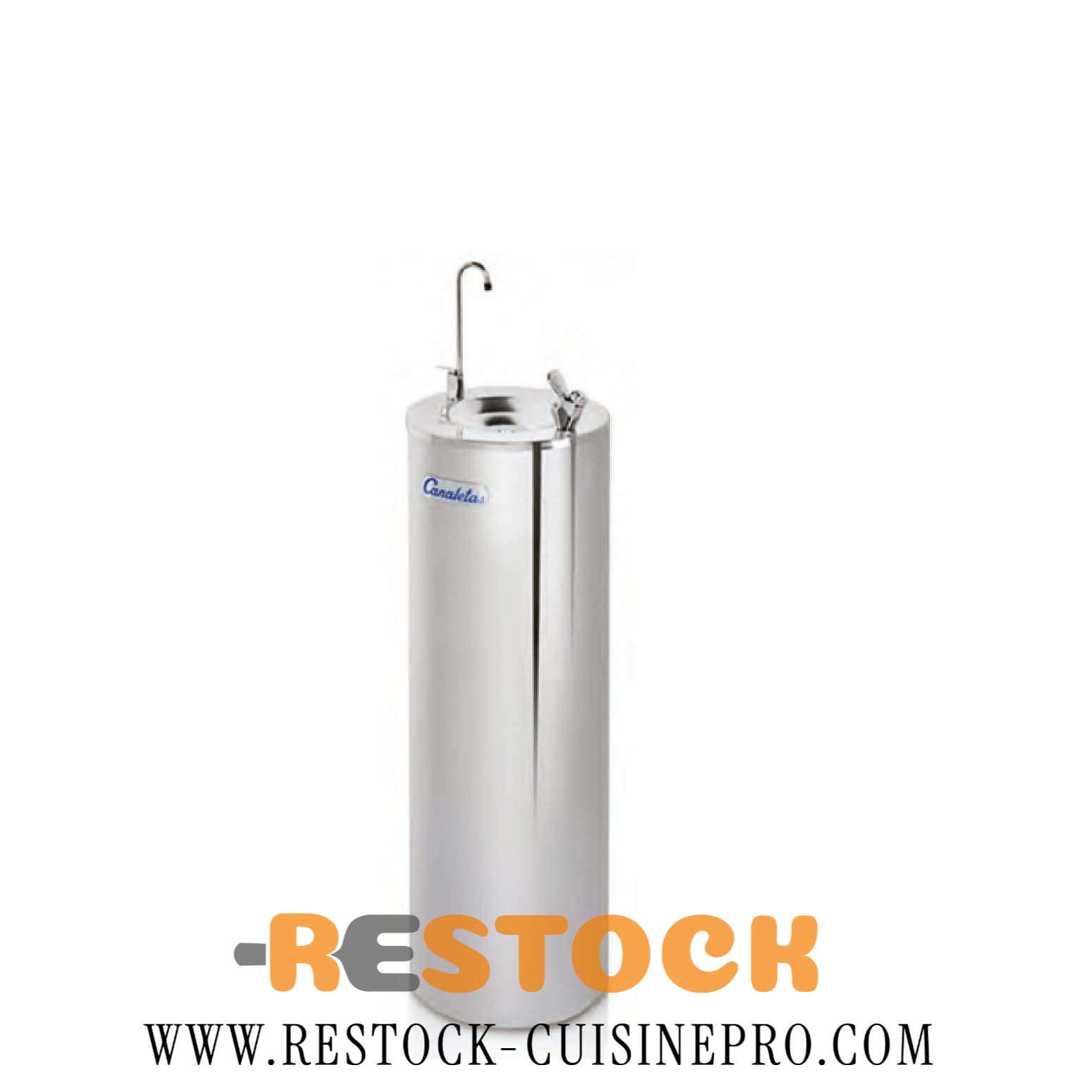 FONTAINE A EAU EN INOX 50 L FORME RONDE