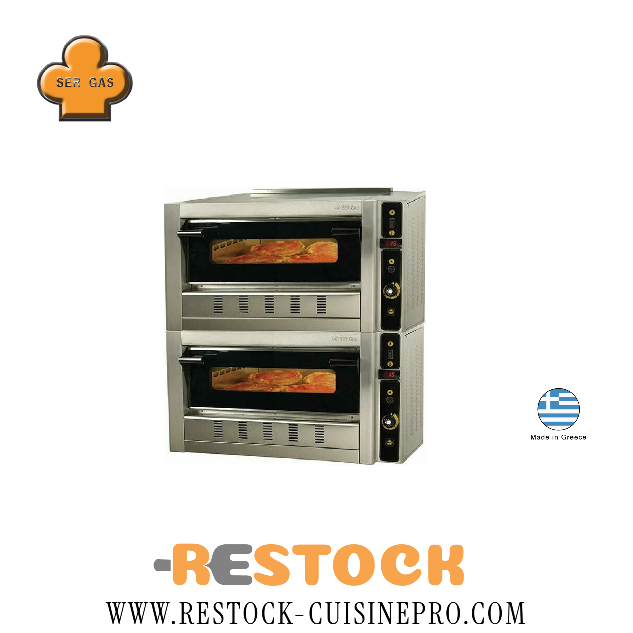 FOUR A PIZZA GAZ COMPACT 2 NIVEAUX FG4D