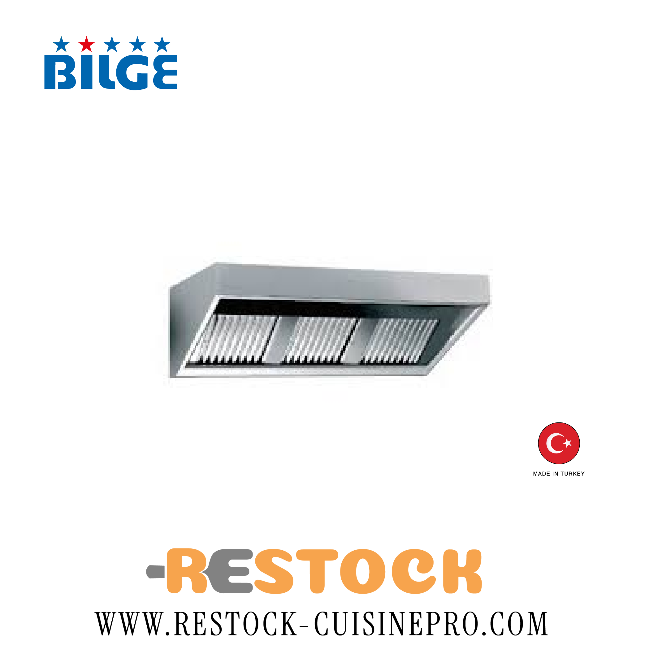 HOTTE MURALE INOX 1700x900x400 HOT170
