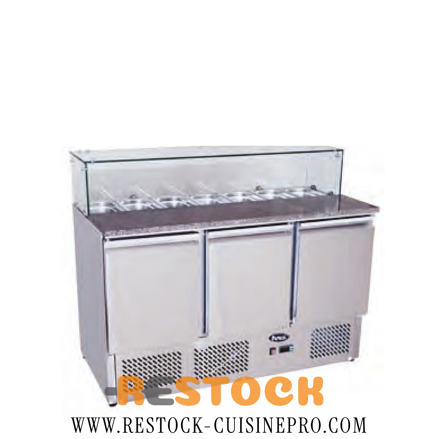 MEUBLE SALADETTE 3 PORTES CASQUE EN VERRE – CUISIFRIOT