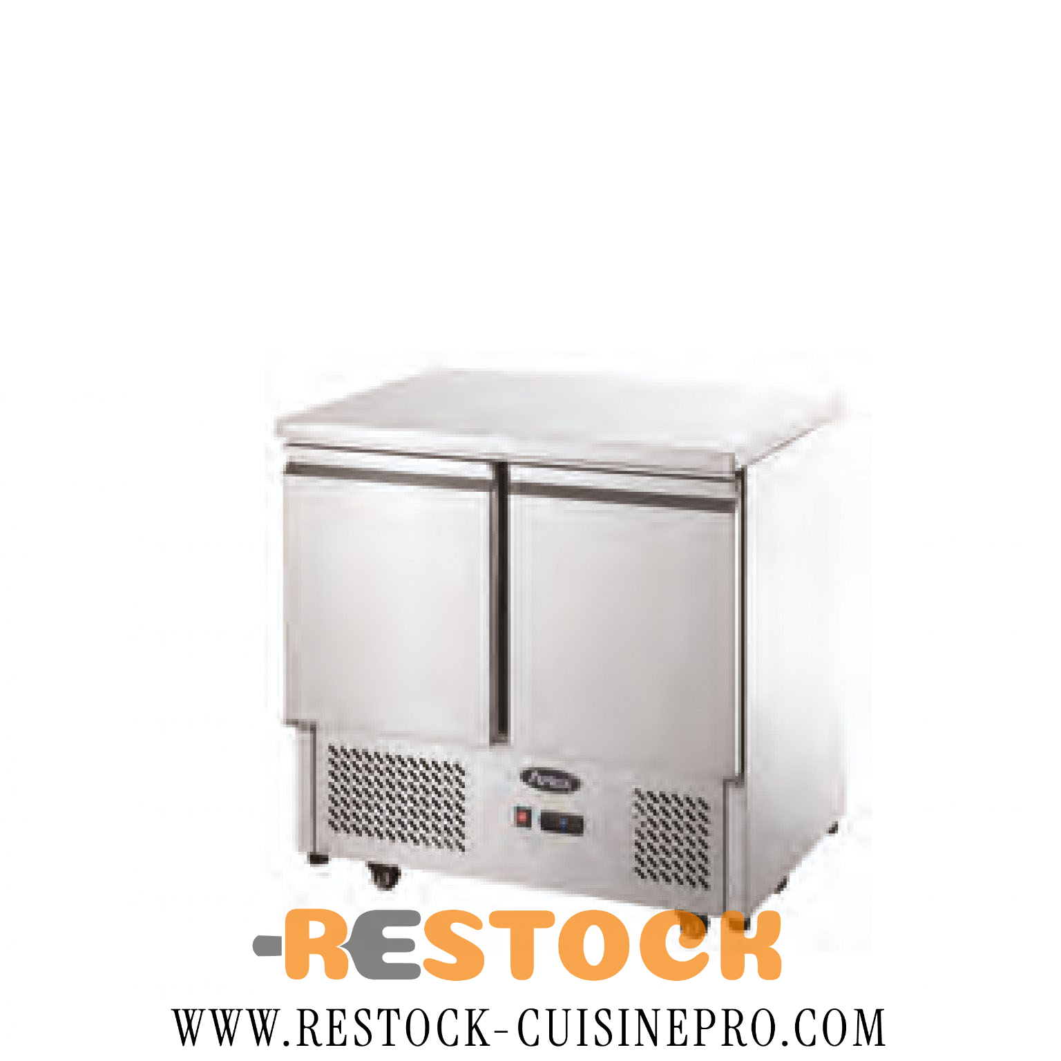 MEUBLE SALADETTE EN INOX 2 PORTES – CUISIFRIOT
