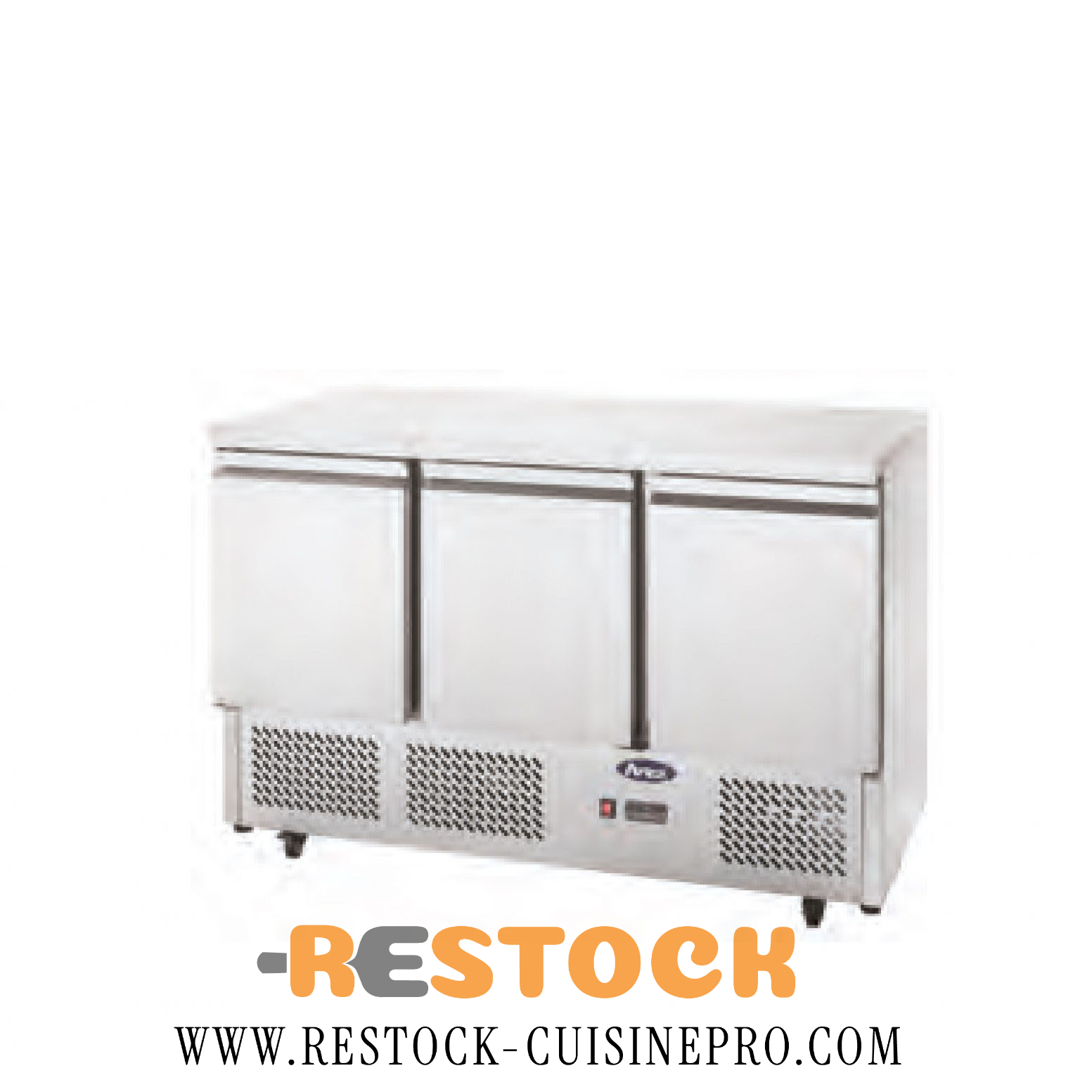 MEUBLE SALADETTE EN INOX 3 PORTES – CUISIFRIOT