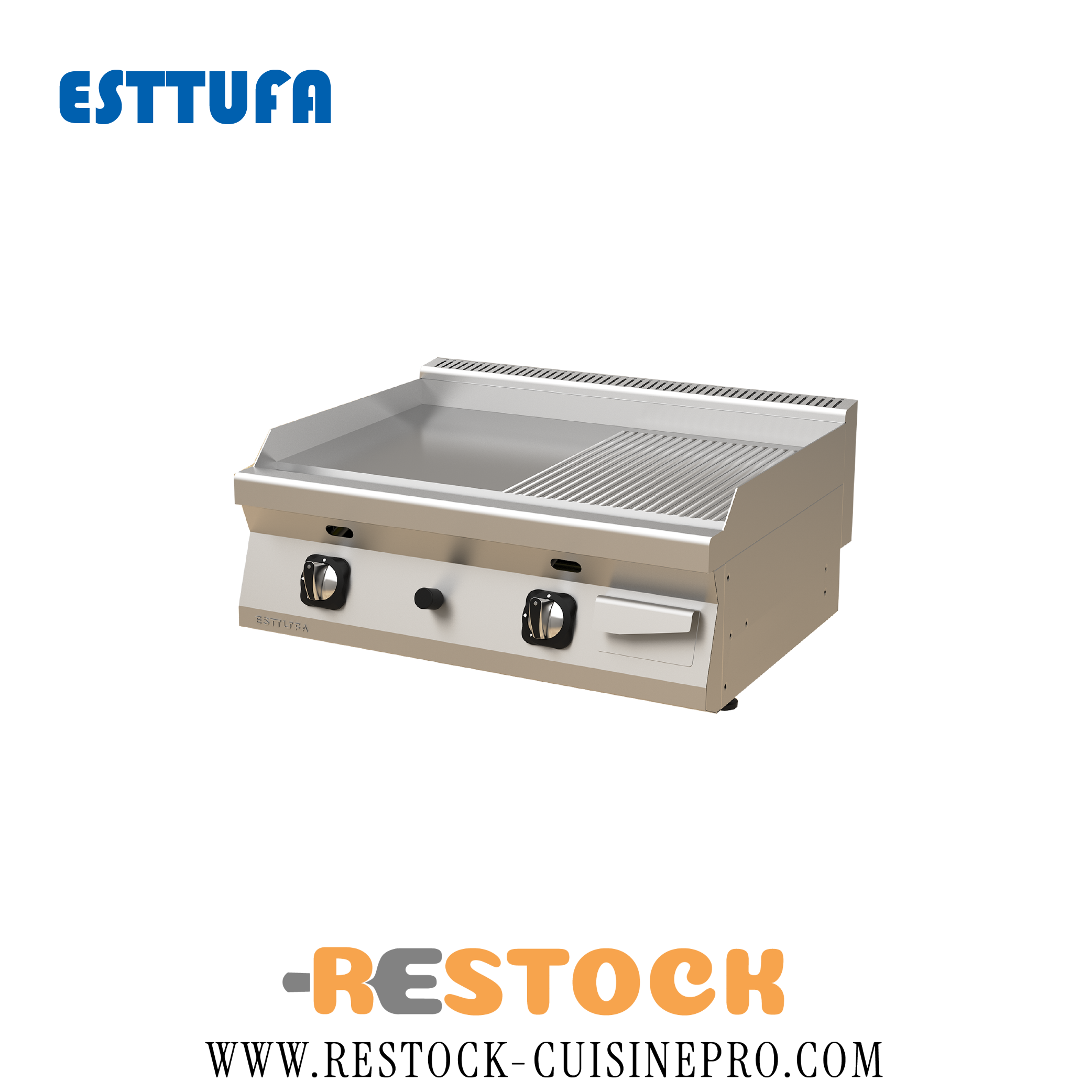 PLAQUE GRILLADE GAZ LISSE A POSER 8060-IZG-L