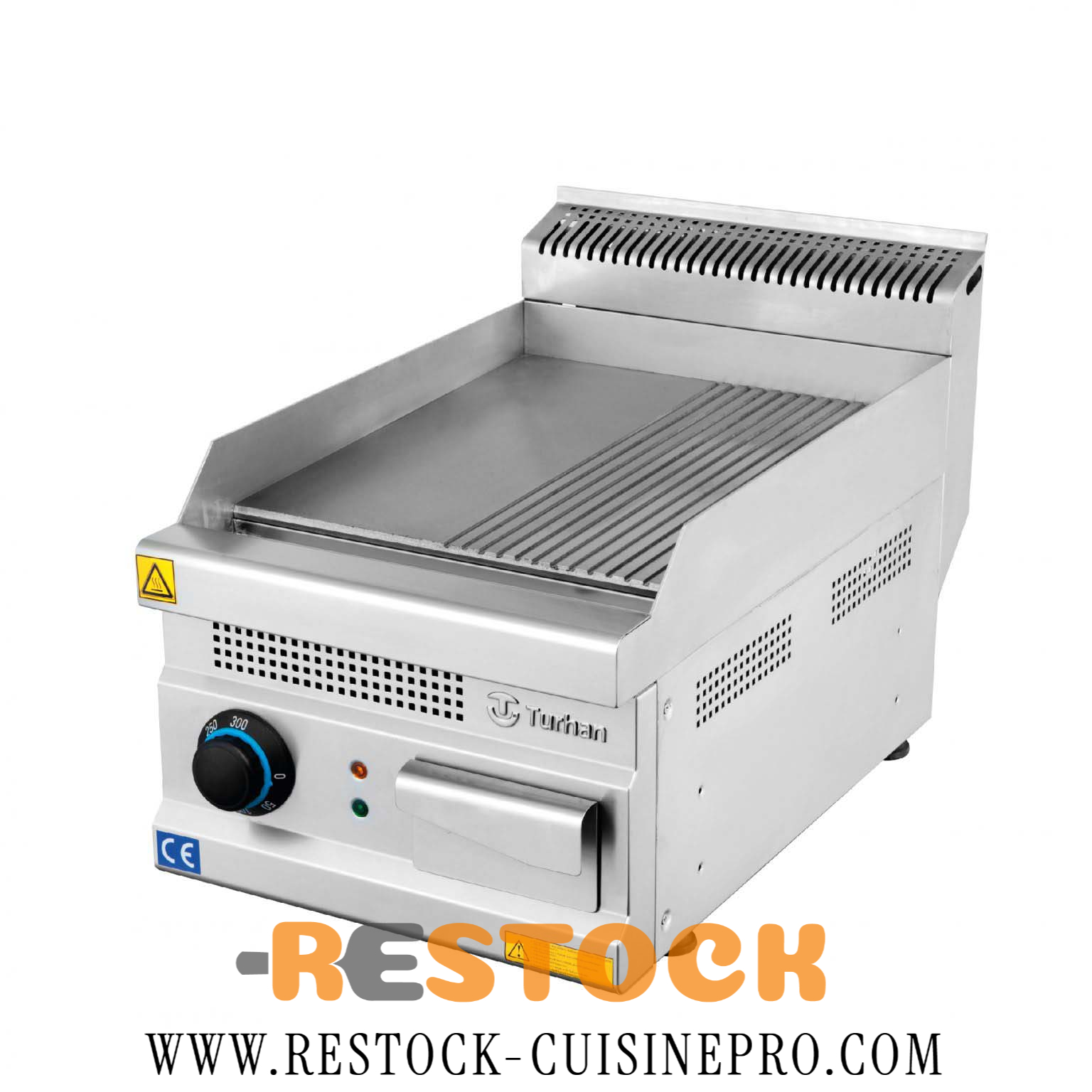 Plaque Grillade Simple Striée Electrique Posable – ESTUFA