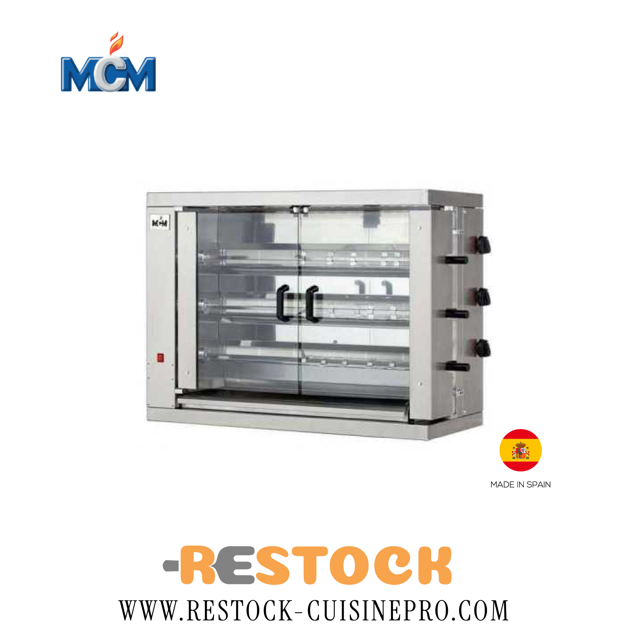 RÔTISSOIRE VERTICALE GAZ 3 BROCHES 800003G