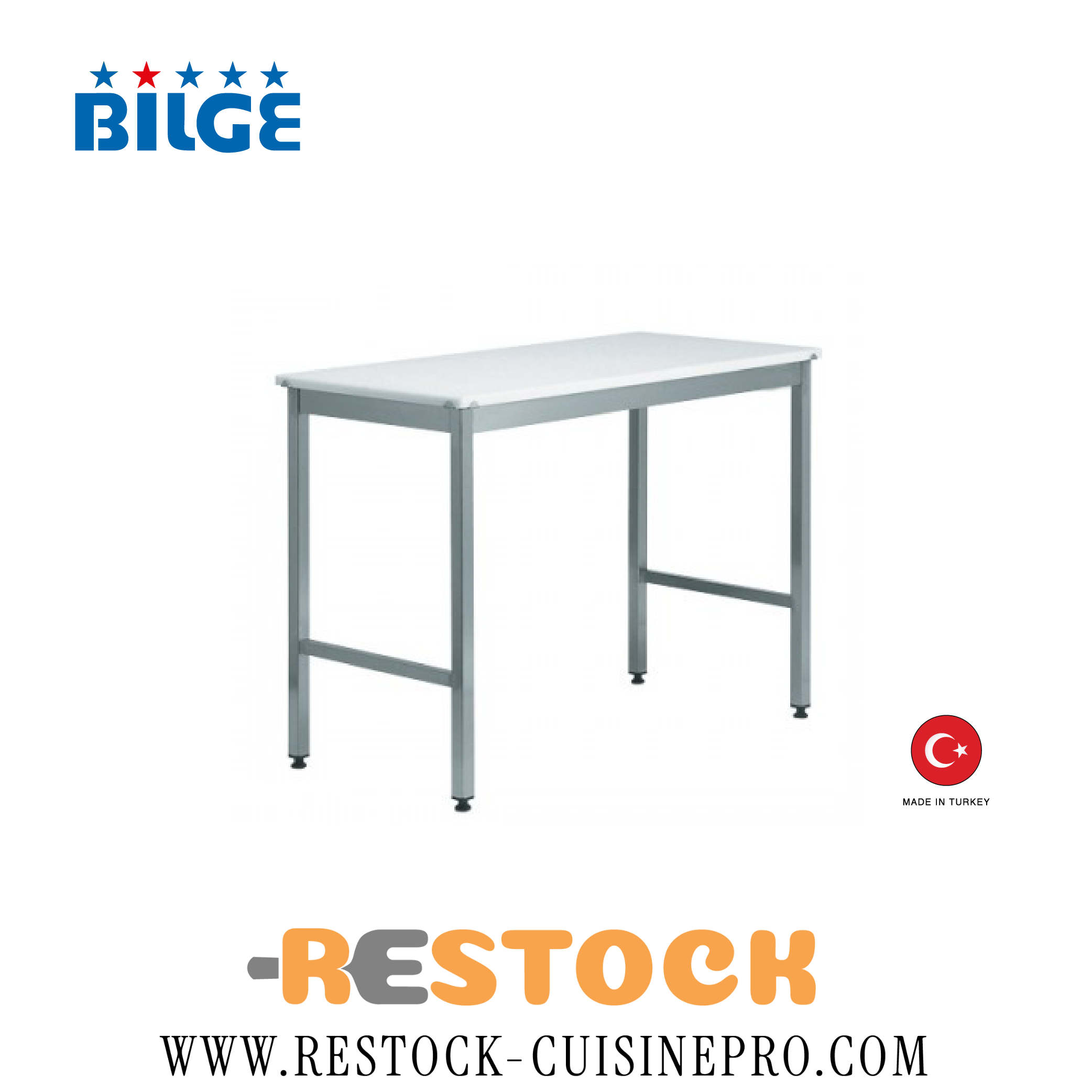 TABLE DESSUS POLYTHYLENE 1500x700x850 TBP-150