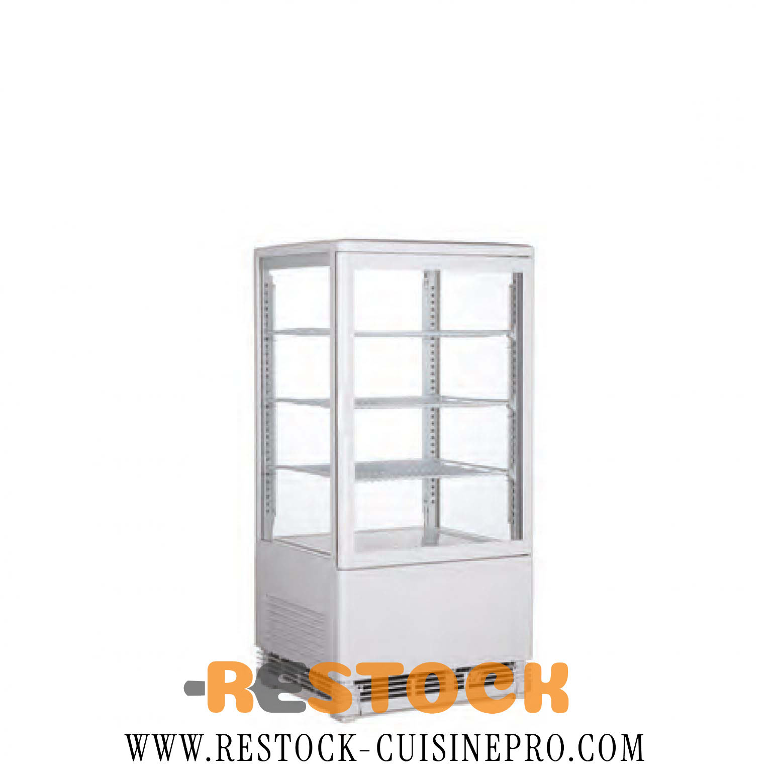 VITRINE 4 FACES POSITIVE 68 L POSABLE