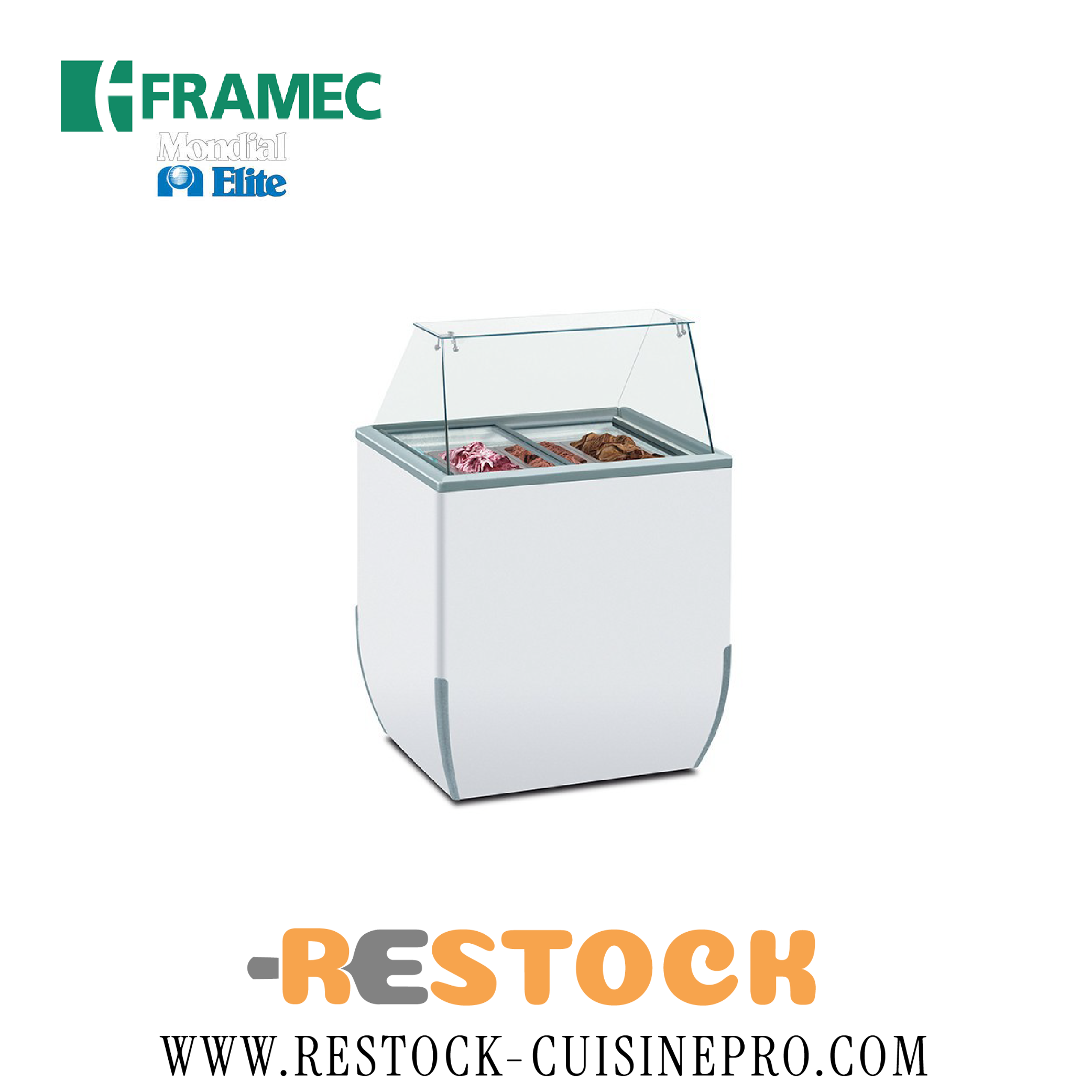 VITRINE A GLACE 4 BACS ECO BRIO-IC4SK