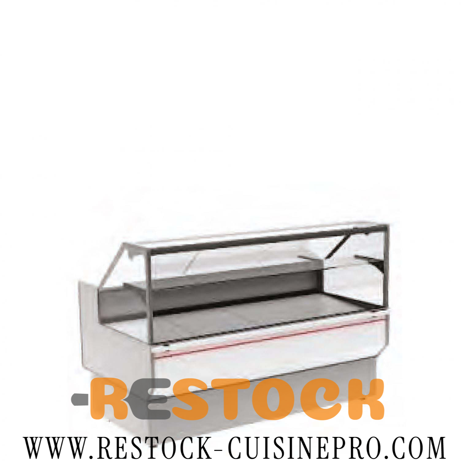 VITRINE A PATISSERIE DROITE WENGUE 2m