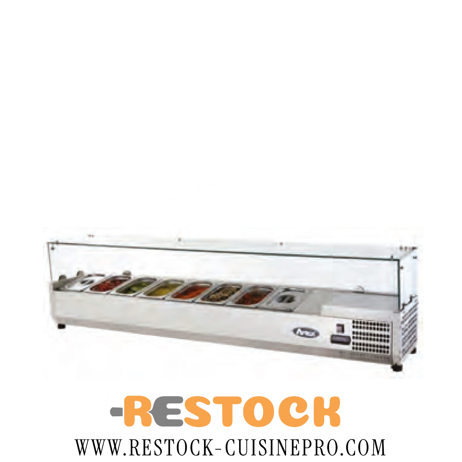 VITRINE A PIZZA REFRIGEREE POSABLE 8 BACS 1 sur 4 – CUISIFRIOT