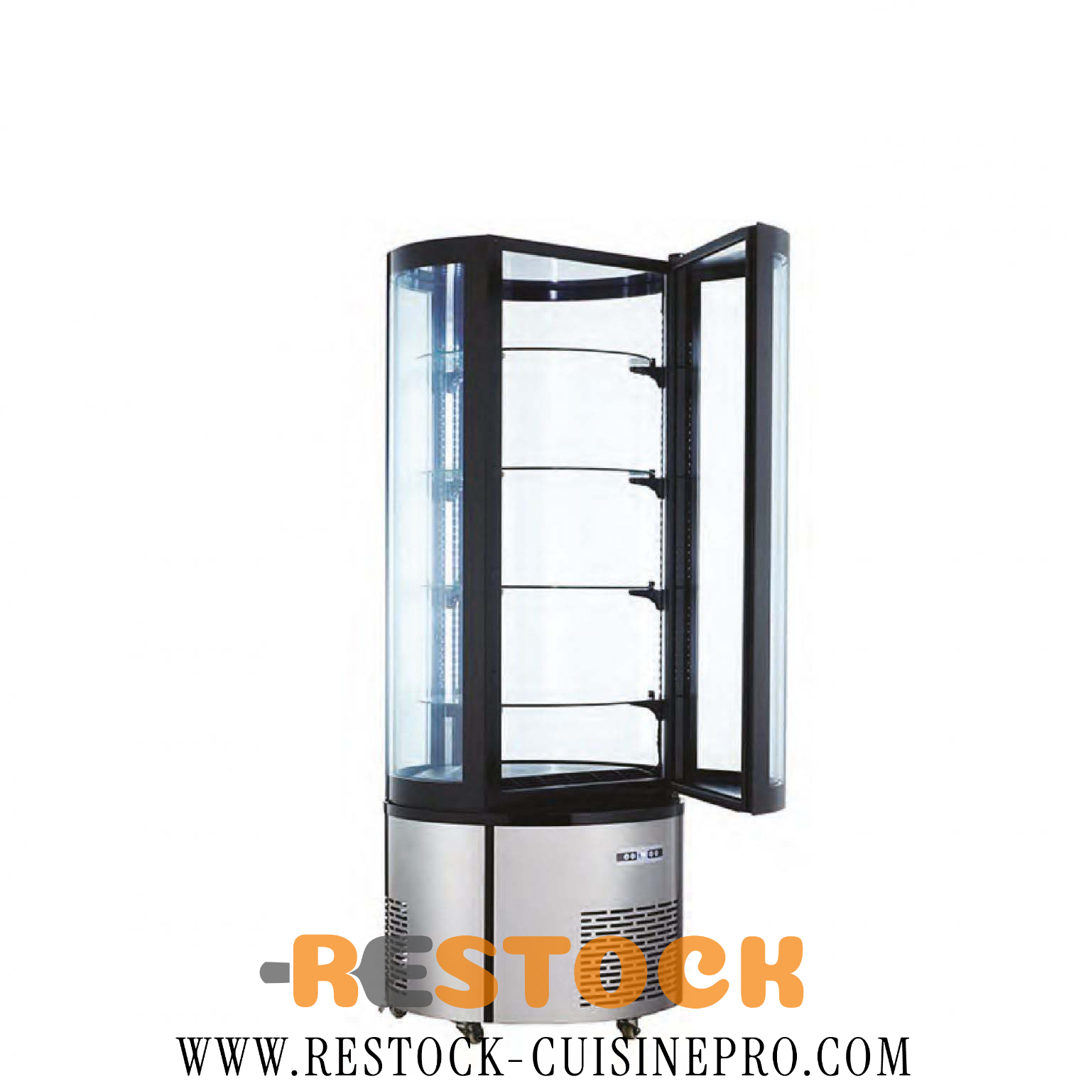 VITRINE REFRIGEREE CYLINDRIQUE FIXE 4 ETAGES 360 L – ROTOR