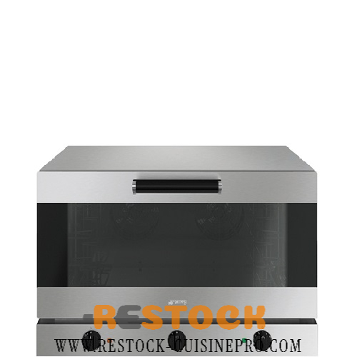 four professionnel inox a air pulse 4 niveaux 6040 avec humidification smeg italie